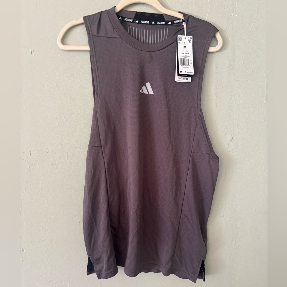 Adidas tank top men’s gray Size medium
